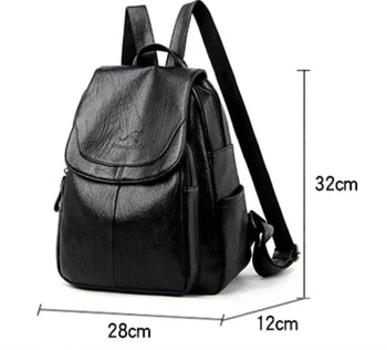 תיק גב עור קלאסי לנשים