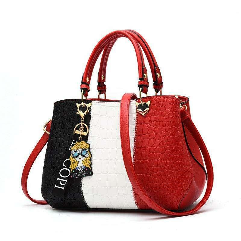 A handbag designed in a classic style for women