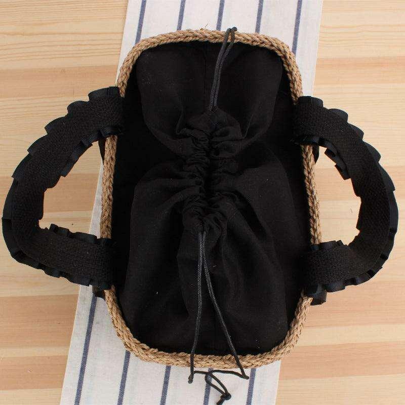 תיק ארוג קש לילי Kazum