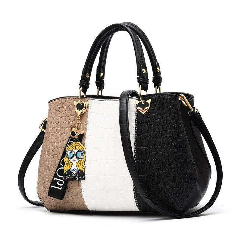 A handbag designed in a classic style for women