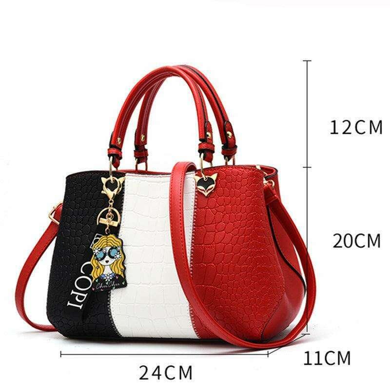 A handbag designed in a classic style for women