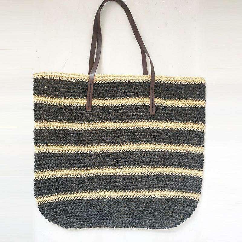 Straw bag designed for a party