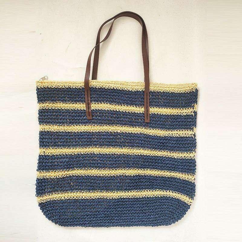Straw bag designed for a party