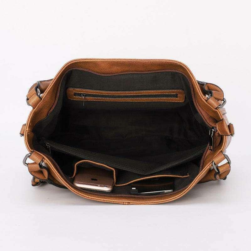 Women's brown shoulder bag