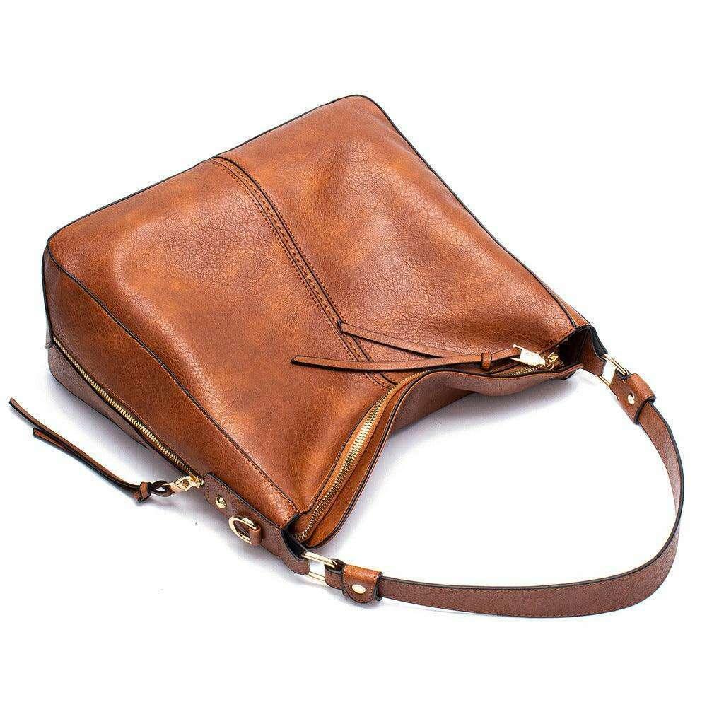 Women's leather shoulder bag