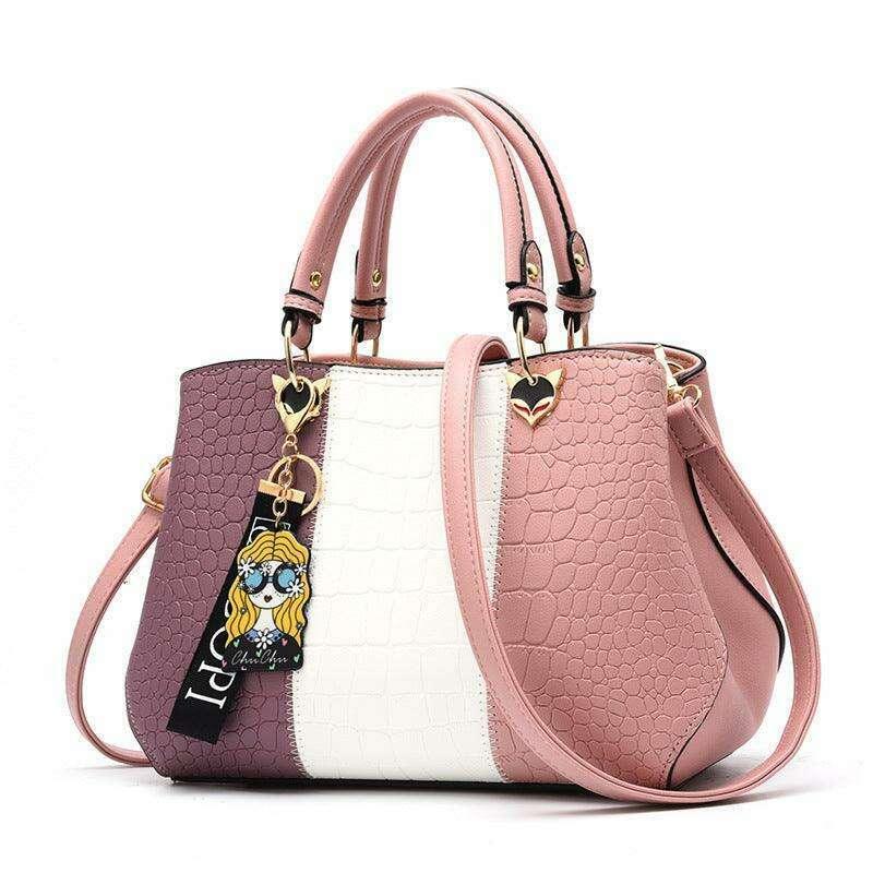 A handbag designed in a classic style for women