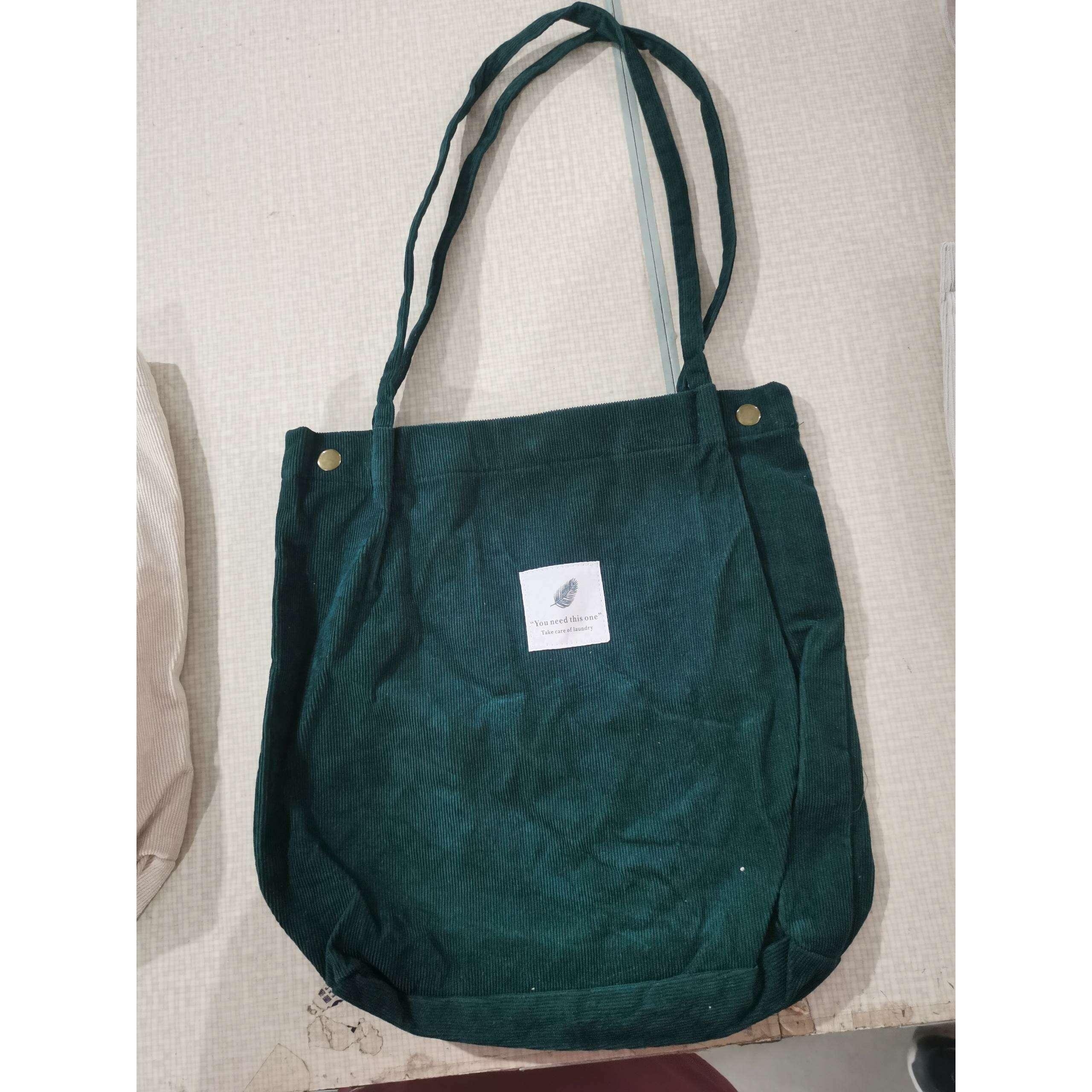 תיק כתף בד קטיפה לנשים Kazum