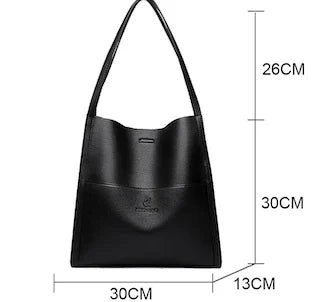 תיק כתף קלאסי מעור שחור לנשים – סטייל ויוקרה