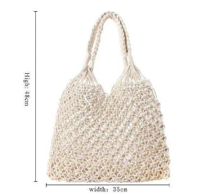 Handmade knitted bag for women – natural and elegant design