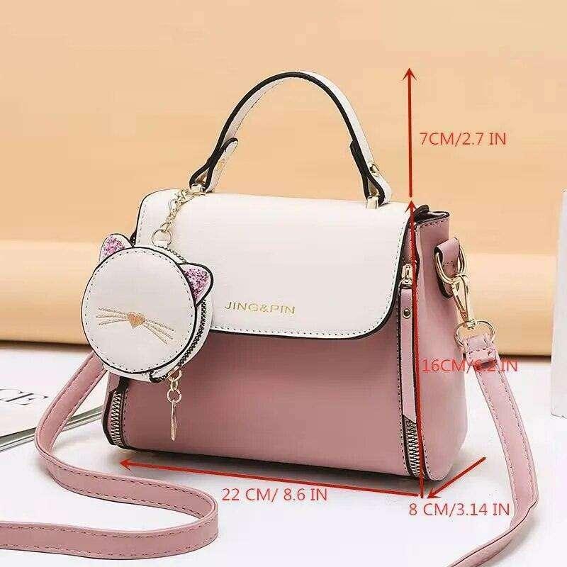 A women's side bag in an elegant design with a cute touch