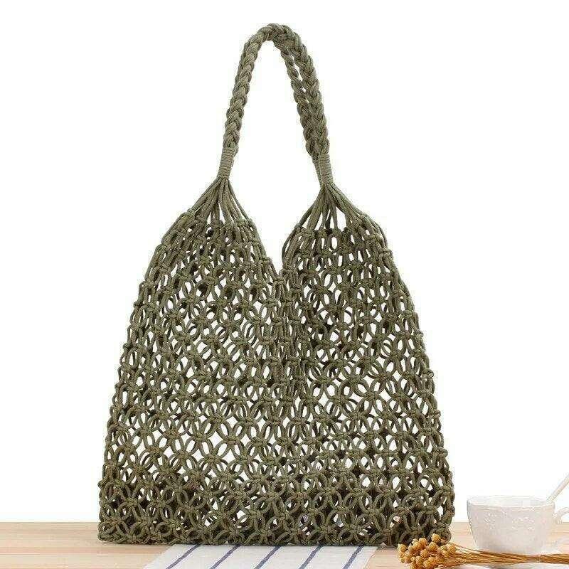 Handmade knitted bag for women – natural and elegant design