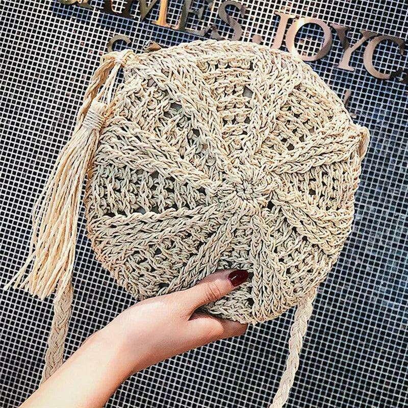 Handmade crochet round side bag