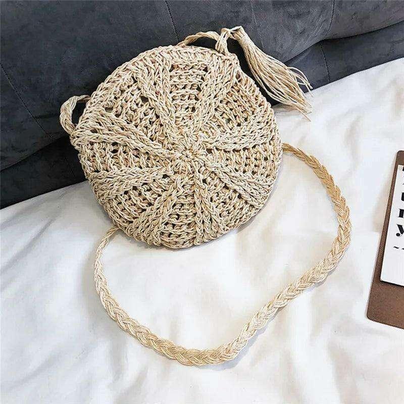 Handmade crochet round side bag