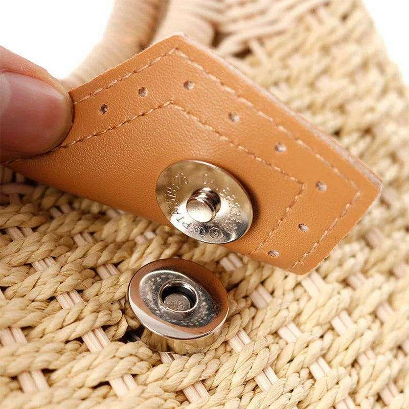 תיק קש עגול לנשים