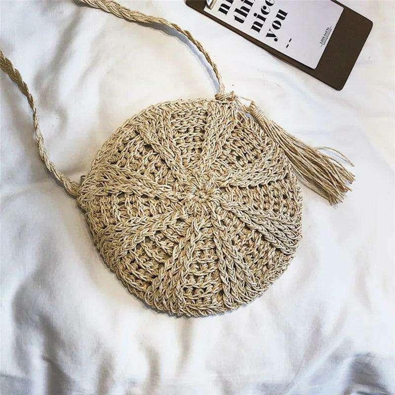 Handmade crochet round side bag
