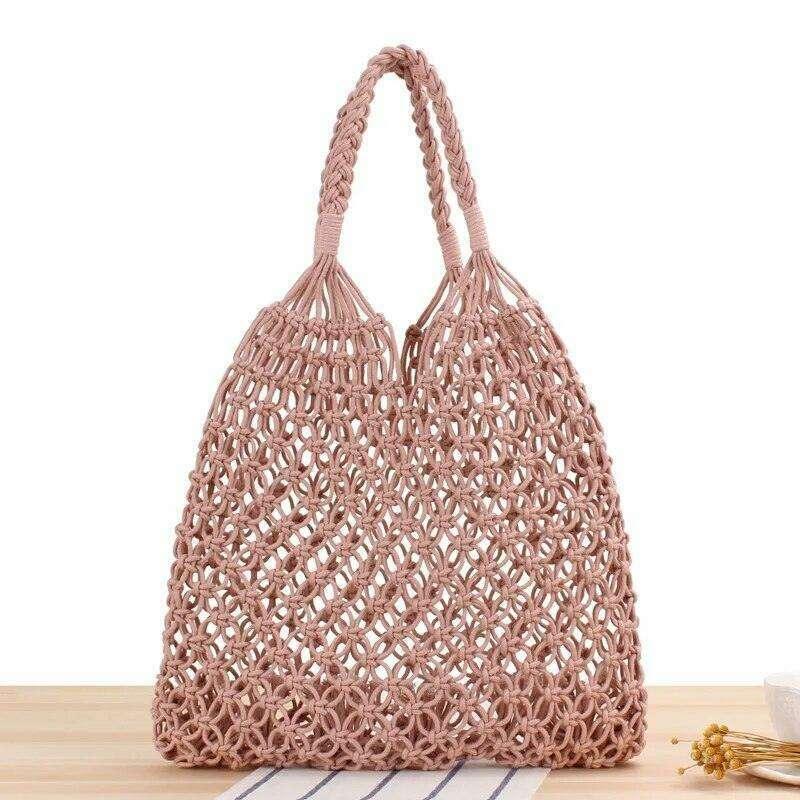 Handmade knitted bag for women – natural and elegant design
