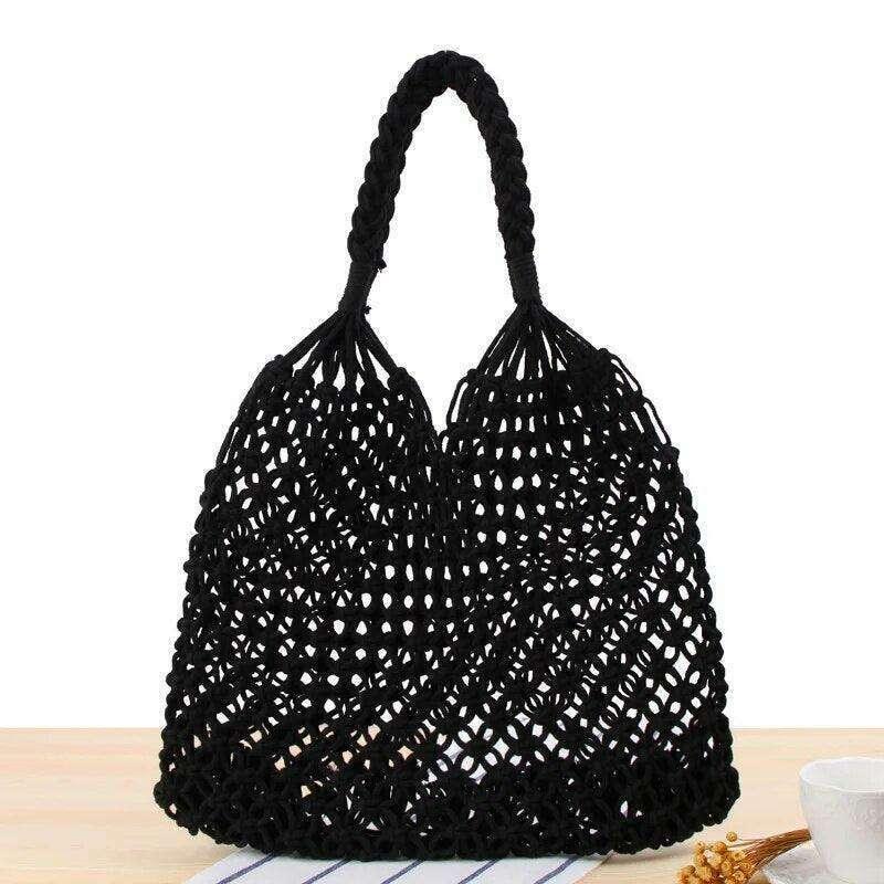 Handmade knitted bag for women – natural and elegant design