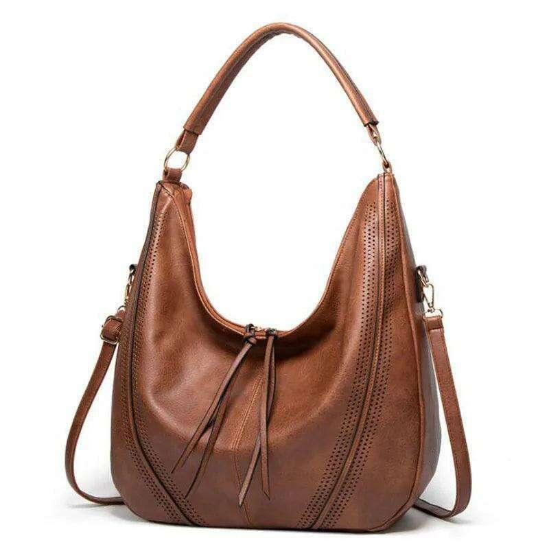 Luxury leather shoulder bag for women