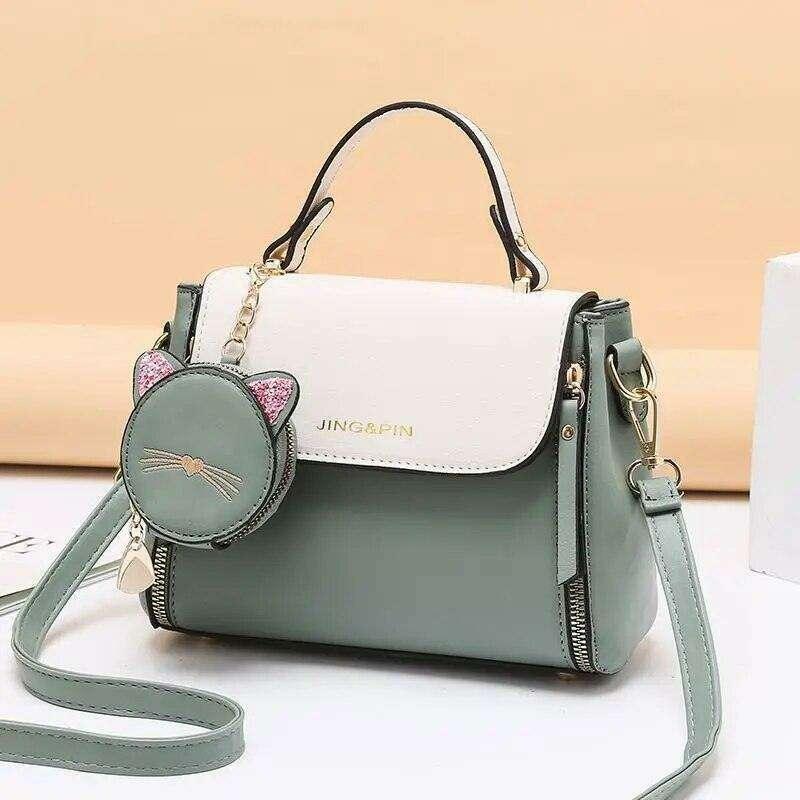 A women's side bag in an elegant design with a cute touch