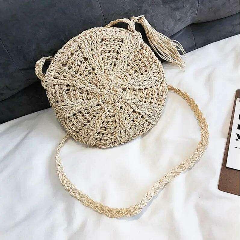 Handmade crochet round side bag