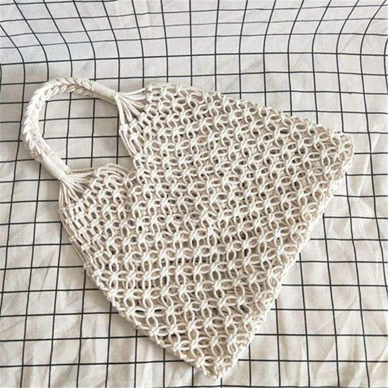 Handmade woven sack bag