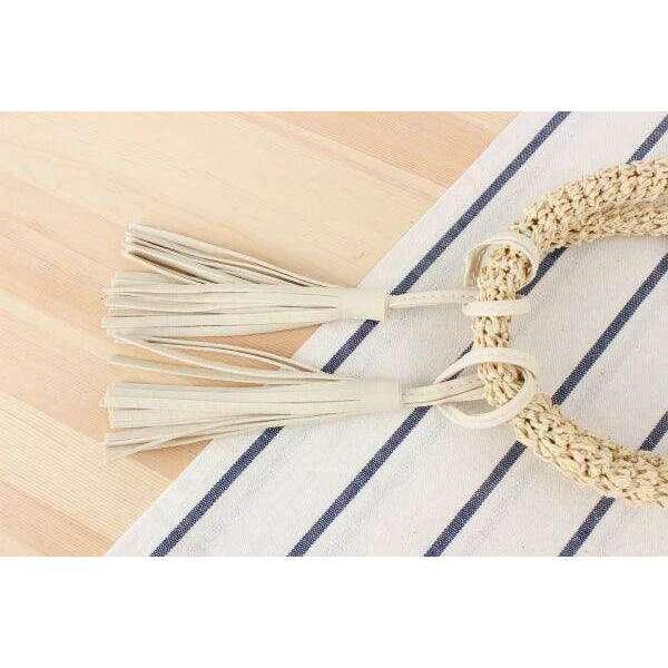 Bohemian Tassel Round Straw Bag