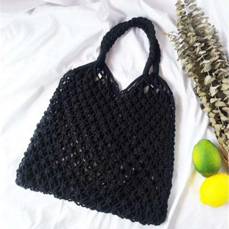 Handmade woven sack bag