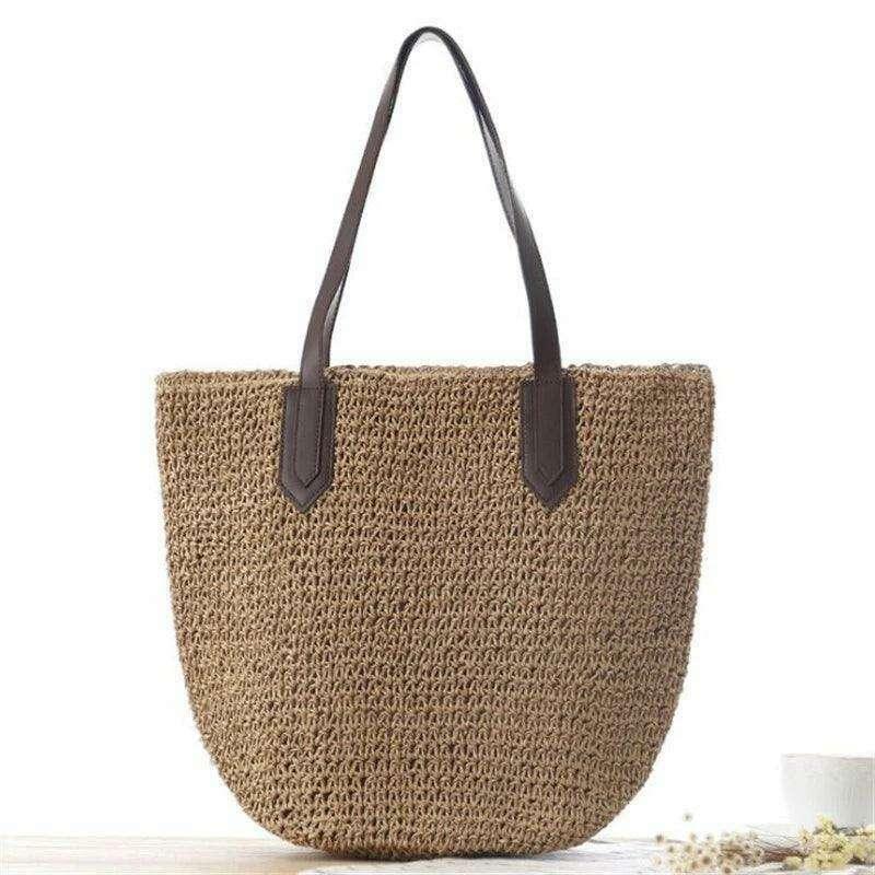 Large straw bag for women