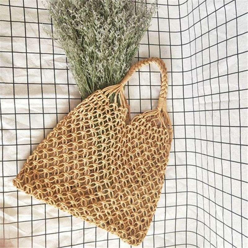Handmade woven sack bag