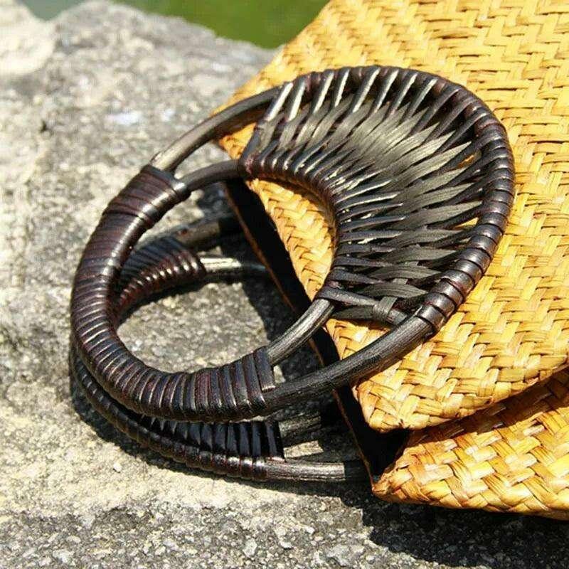 Luxury straw bag for women