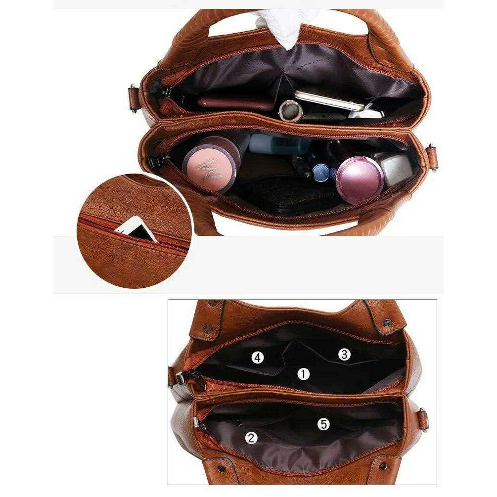 A feminine shoulder bag with a classic and durable design