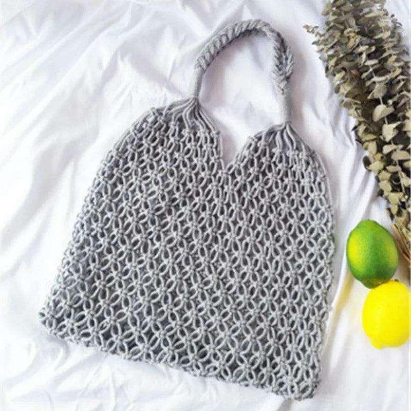Handmade woven sack bag