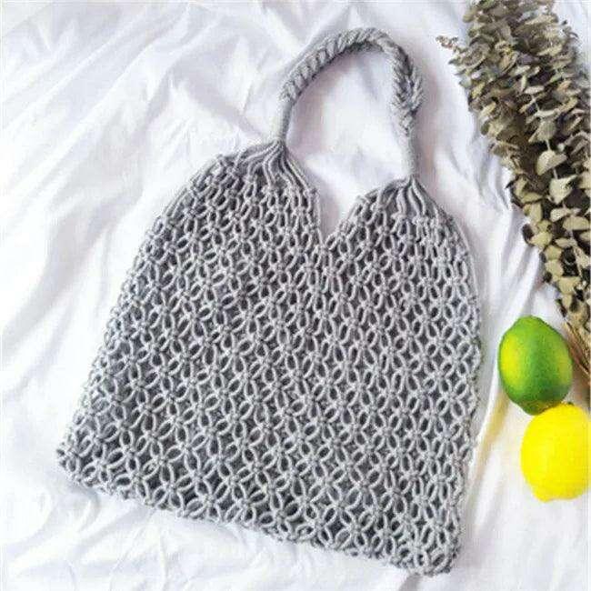 Handmade woven sack bag