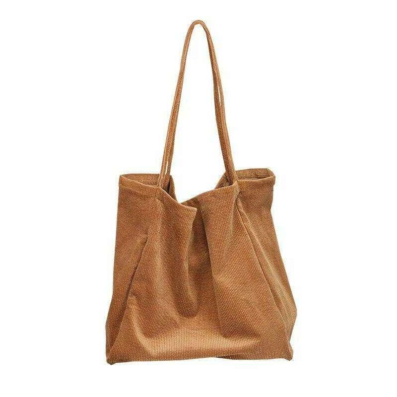 Corduroy shoulder bag