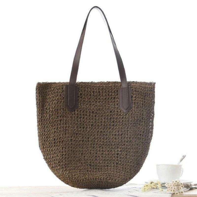 Large straw bag for women
