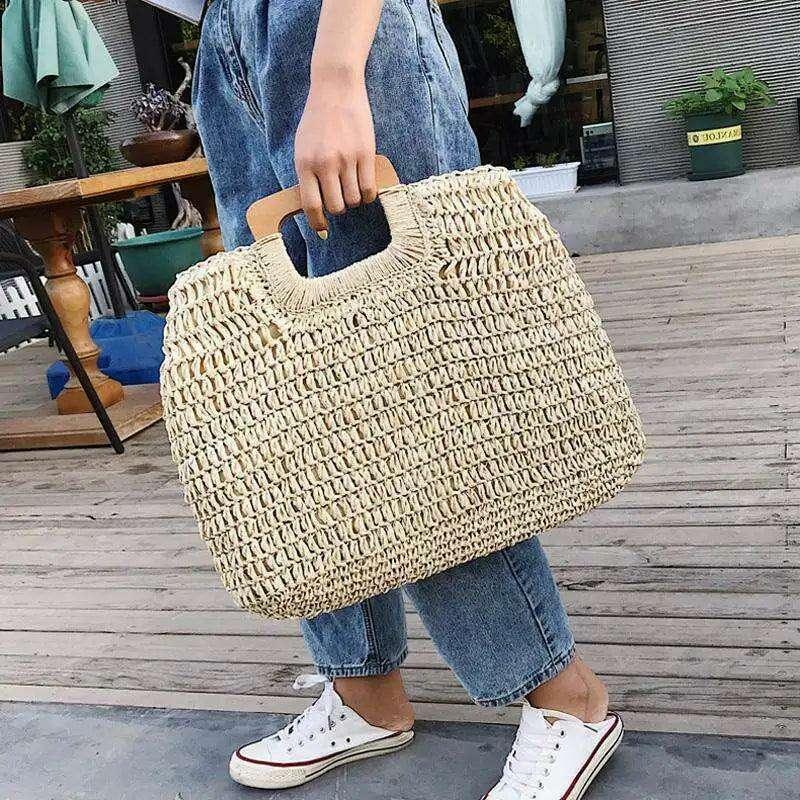 Large rattan bag