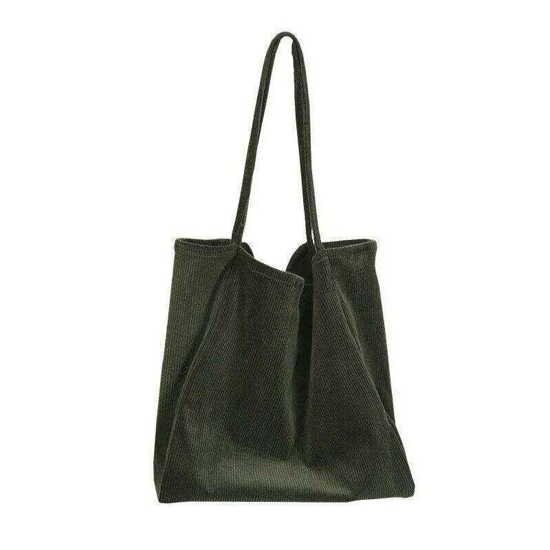 Corduroy shoulder bag