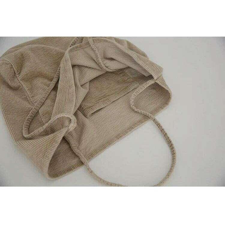 Corduroy shoulder bag