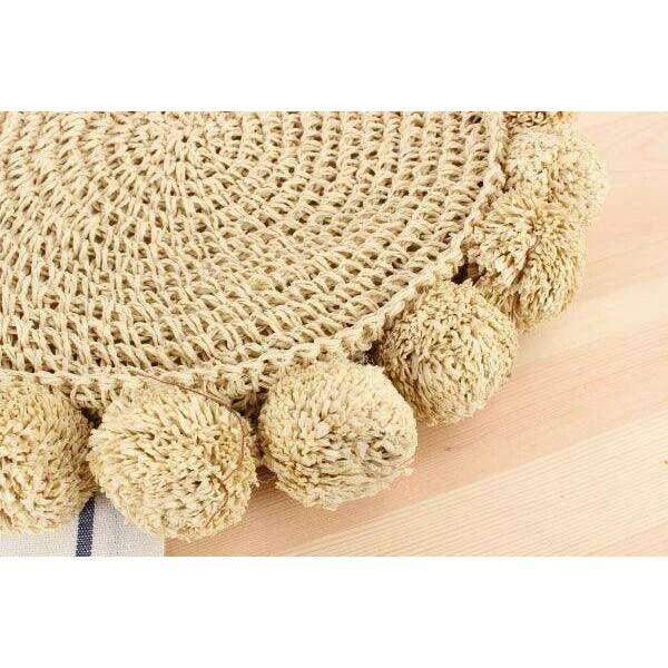 Bohemian Tassel Round Straw Bag
