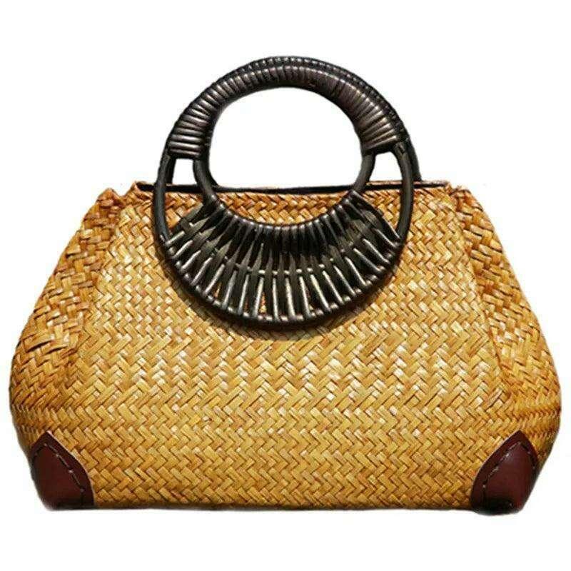 Luxury straw bag for women