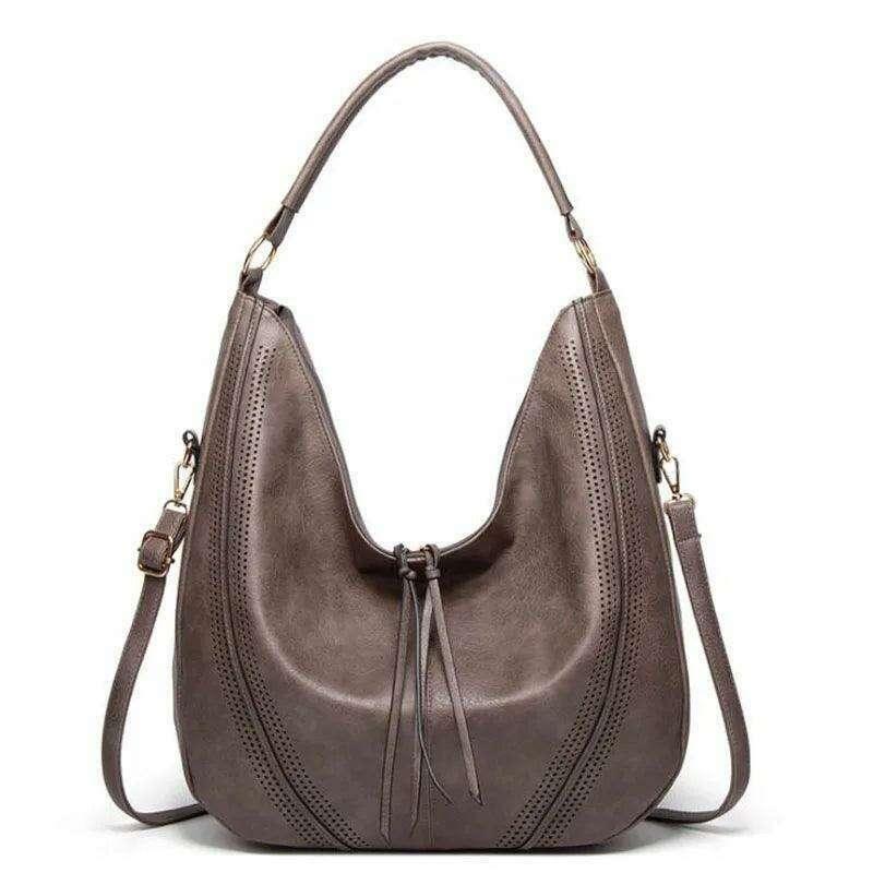Luxury leather shoulder bag for women