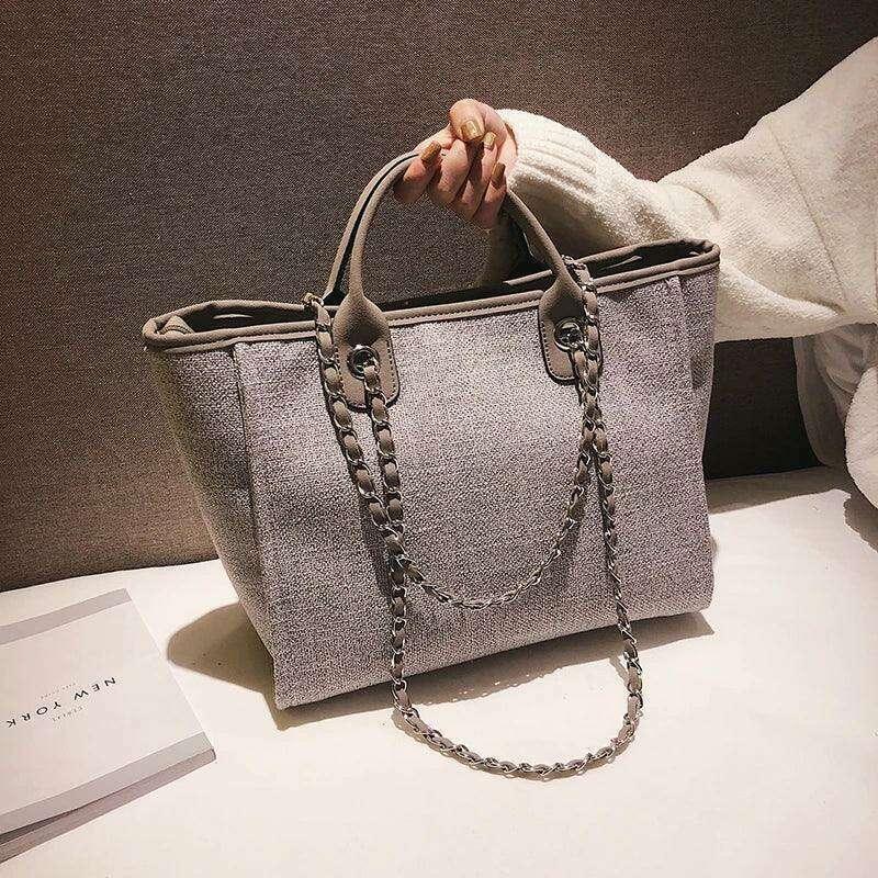 תיק בד קלאסי לנשים – פונקציונליות עם סטייל