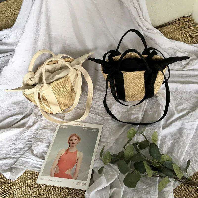תיק צד קש מינימליסטי