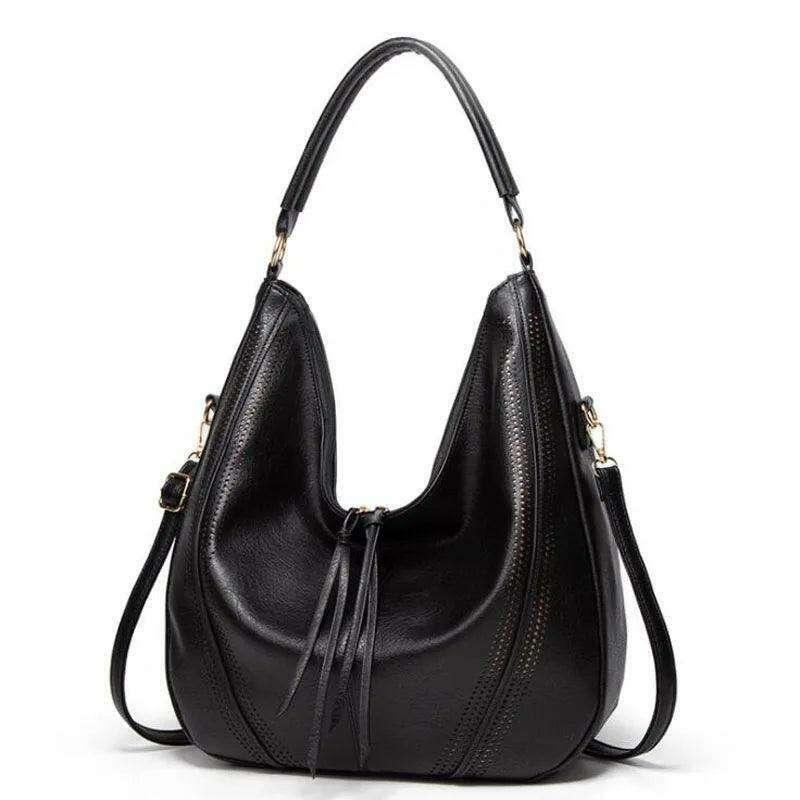 Luxury leather shoulder bag for women