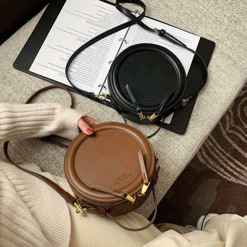 Women's round side bag