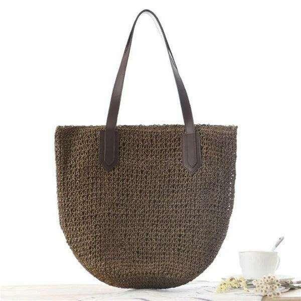 Large straw bag for women