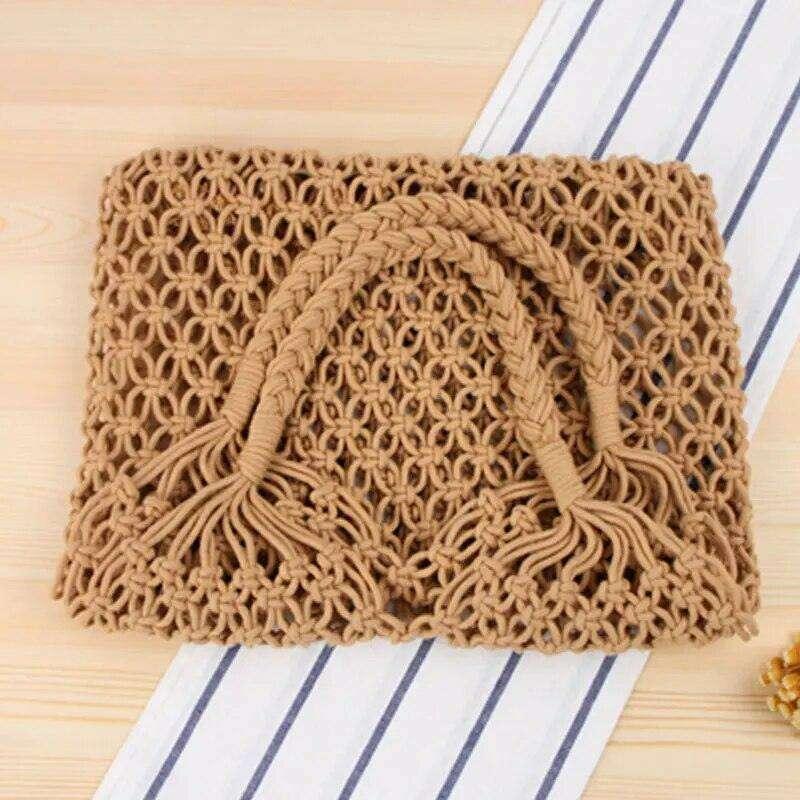 Handmade knitted bag for women – natural and elegant design