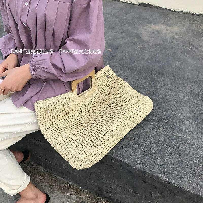 Large rattan bag