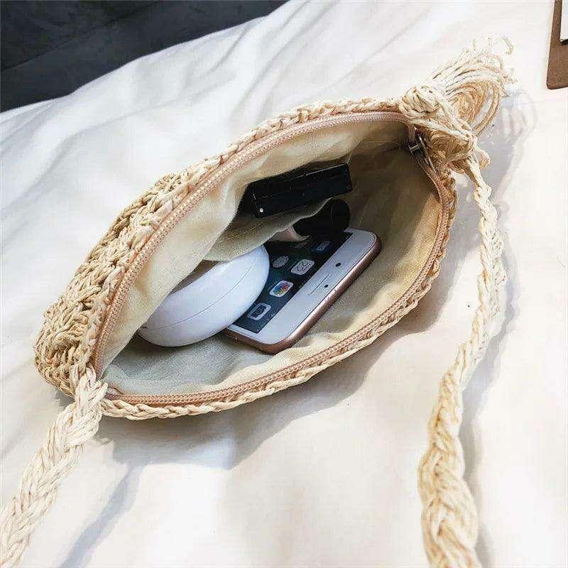 Handmade crochet round side bag