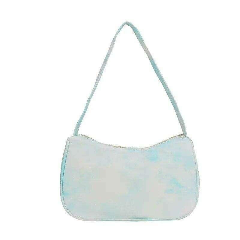 Women's crossbody bag in a fashionable tie-dye design